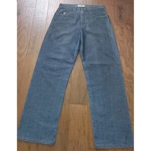 Rocawear Men's Baggy Y2K Hip Hop Street Wear Embroidered Wide Leg Jeans Sz 34x33